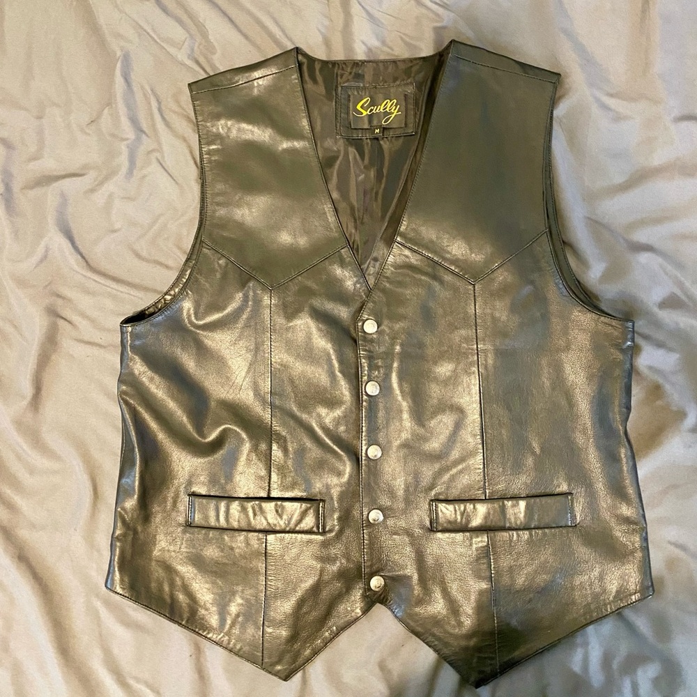 Scully Western Lambskin Vest- Medium